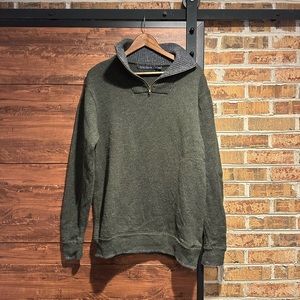 Men's Irelandseye Olive green 100% Lambswool Sweater Sz XL (#42)